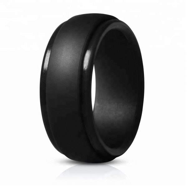 Black silicone ring